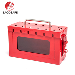 Safety Padlock Metal Lokcout Box Red