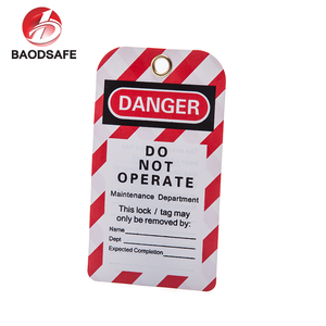 Durable Pvc General Safety Tags Red 